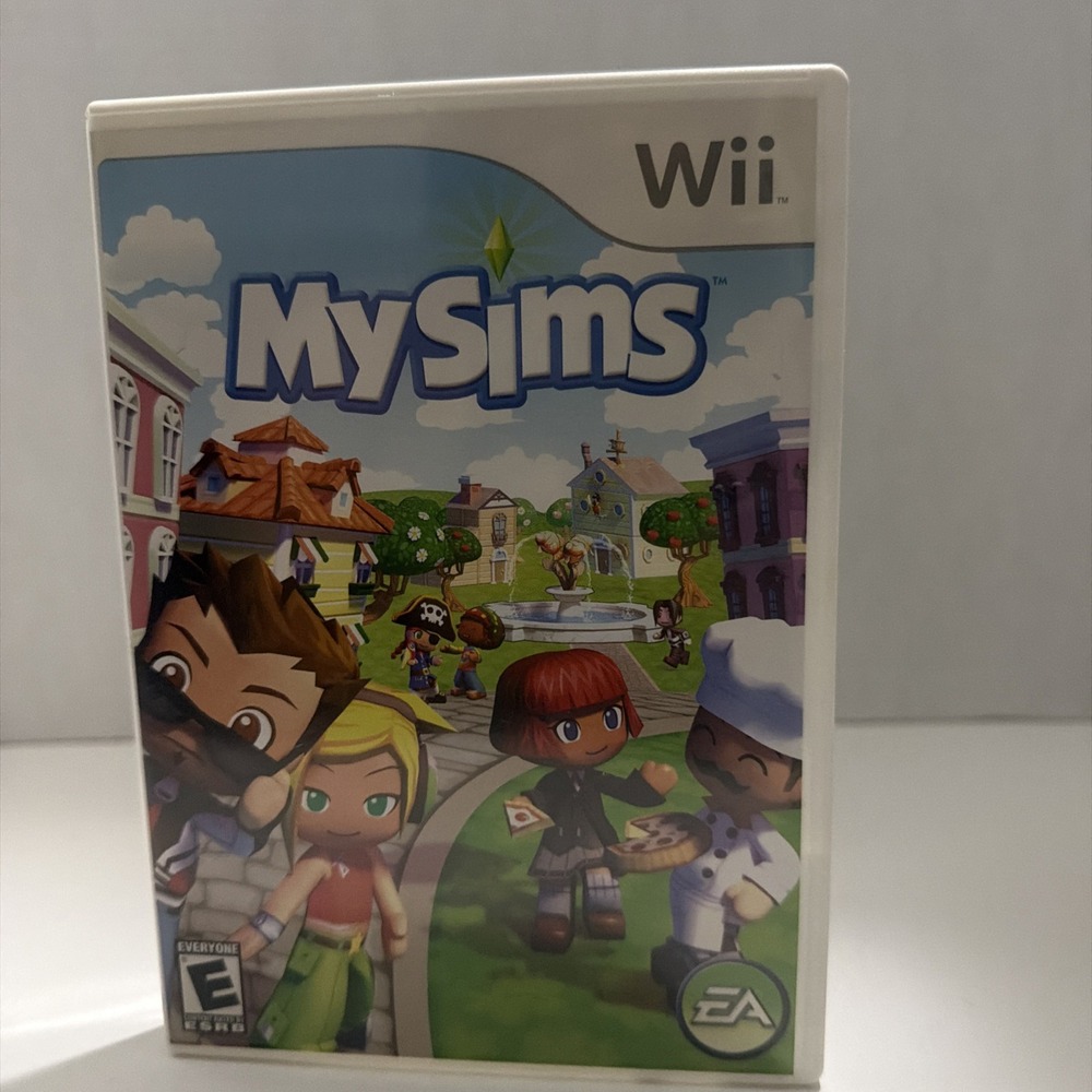 MySims Nintendo Wii Game EA Electronic Arts Simulation Town Builder RVL-P-RMAE